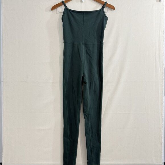 Wilfred Free Aritzia Womens Small Jumpsuit Life Divinity tight Fit Stretch Green - Picture 1 of 13